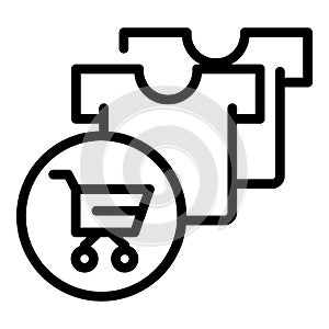 Add item cart icon, outline style