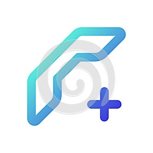 Add new contact pixel perfect gradient linear ui icon