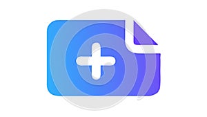 Add New Document Icon, File Creation and Data Entry, Vector, vector design Generative AI