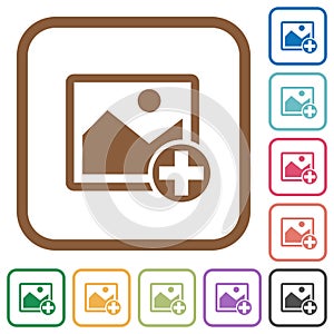 Add new image simple icons