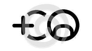 Add New User Profile Icon, vector design Generative AI