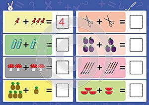 Add the object and write the correct answer