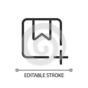 Add parcel pixel perfect linear ui icon