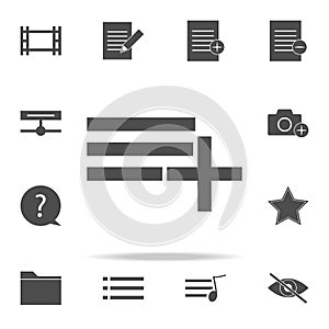 add playlist icon. web icons universal set for web and mobile