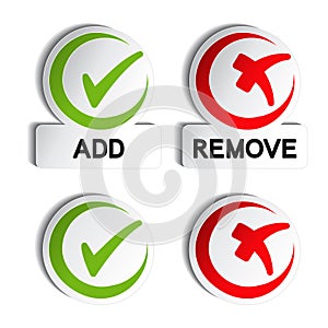 Add remove circular item