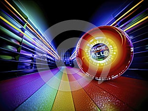 Add some fun and excitement to your projects with our colorful disco party clip video theme image!