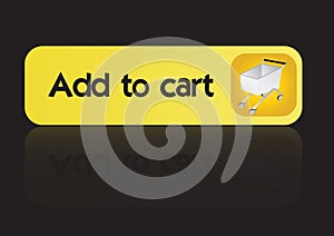 Add to cart button -vector photo