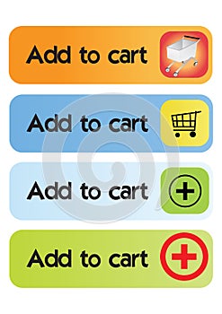 Add to cart buttons - vector