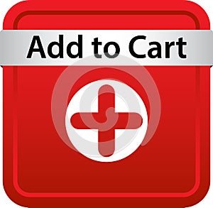 Add to cart icon web button