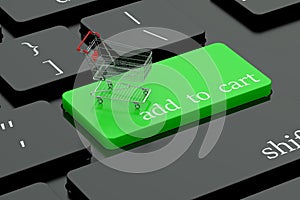 Add to cart keyboard button