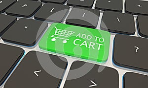 Add to Cart Online Shopping Computer Keyboard