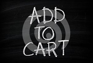 Add To Cart Reminder on a Blackboard