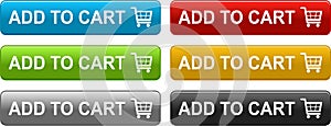 Add to cart web buttons colorful