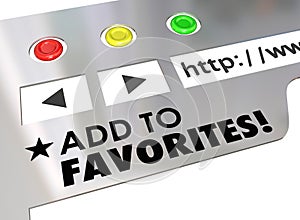 Add to Favorites Website Browser Internet Bookmark Page
