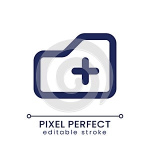 Add to folder pixel perfect linear ui icon