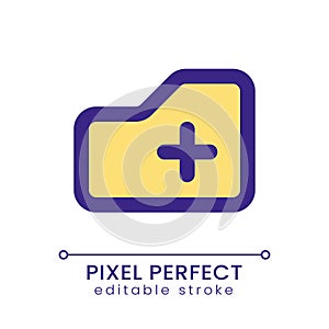 Add to folder pixel perfect RGB color ui icon