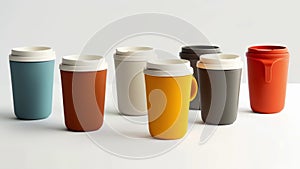 Add a touch of sophistication to your coffee break with these reusable drinkware options showcasing a minimalist design