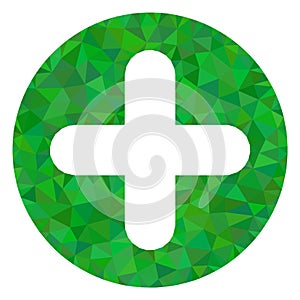 Add Triangle Lowpoly Flat Icon