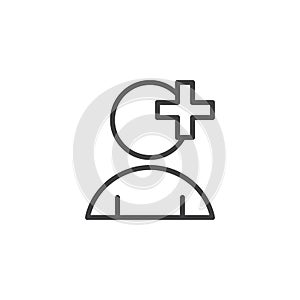 Add user outline icon