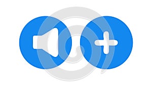 Add Volume Audio Increase Icon, vector design Generative AI