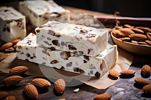 Addictive Nutty nougat. Generate Ai