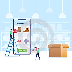 Adding Goods On Store Via Electronic Commerce Application