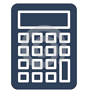 Adding machine Isolated Vector icon that can easily modify or edit