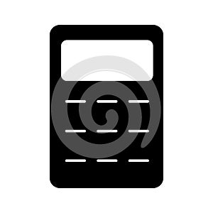 Adding machine Vector icon which can easily modify or edit