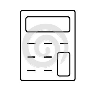 Adding machine Vector icon which can easily modify or edit
