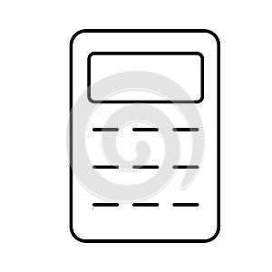 Adding machine Vector icon which can easily modify or edit