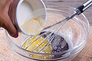 Adding Melted Butter To Cake Mix