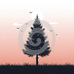 Adding to the peaceful outdoor scene. Grass is visible at the