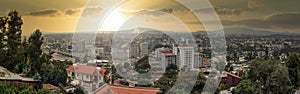 Panorama of the Capital City of Ethiopia, Addis Ababa