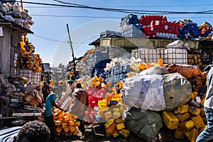 Addis Mercato in Addis Abeba, Ethiopia in Africa.