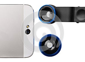 Additional lenses for mobile phone