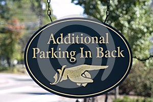 Additional parking sign