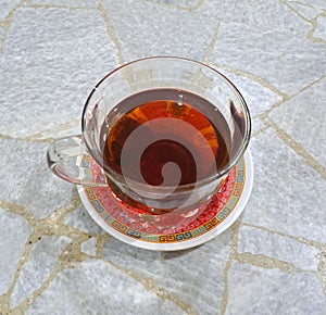 Additional Tea in the glass