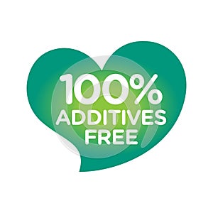 Additive free certified vector icon badge stamp