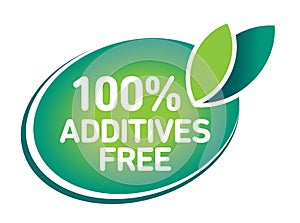 Additive free certified vector icon badge stamp