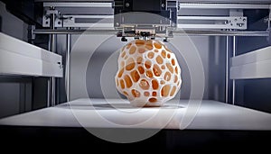 Additive manufacturing process creating complex organic shape
