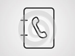 Address book vector icon