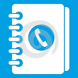 Address book icon white