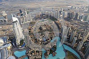 Downtown Dubai seen from Burj Khalifa