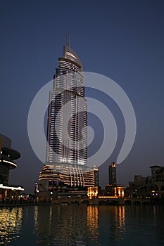 The Address Hotel, Dubai at night