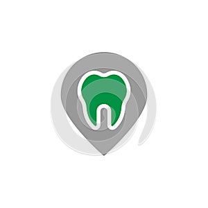 Address and location icon. Element of Dental Care icon for mobile concept and web apps. Detailed Address and location icon can be