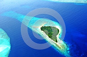 Addu Atoll or the Seenu Atoll, The south Most atoll of the Maldives islands photo