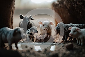 aded, immersive experienceFarmyard Frenzy: Pigs, Cows, and Goats Unleashed in Bokeh and Unreal Engine 5