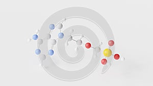 adefovir molecule 3d, molecular structure, ball and stick model, structural chemical formula ntrti photo