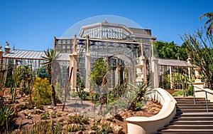 Adelaide botanic garden 1877 palm house exterior view a Victoria