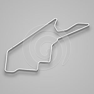 Adelaide Circuit for motorsport and autosport. Template for your design